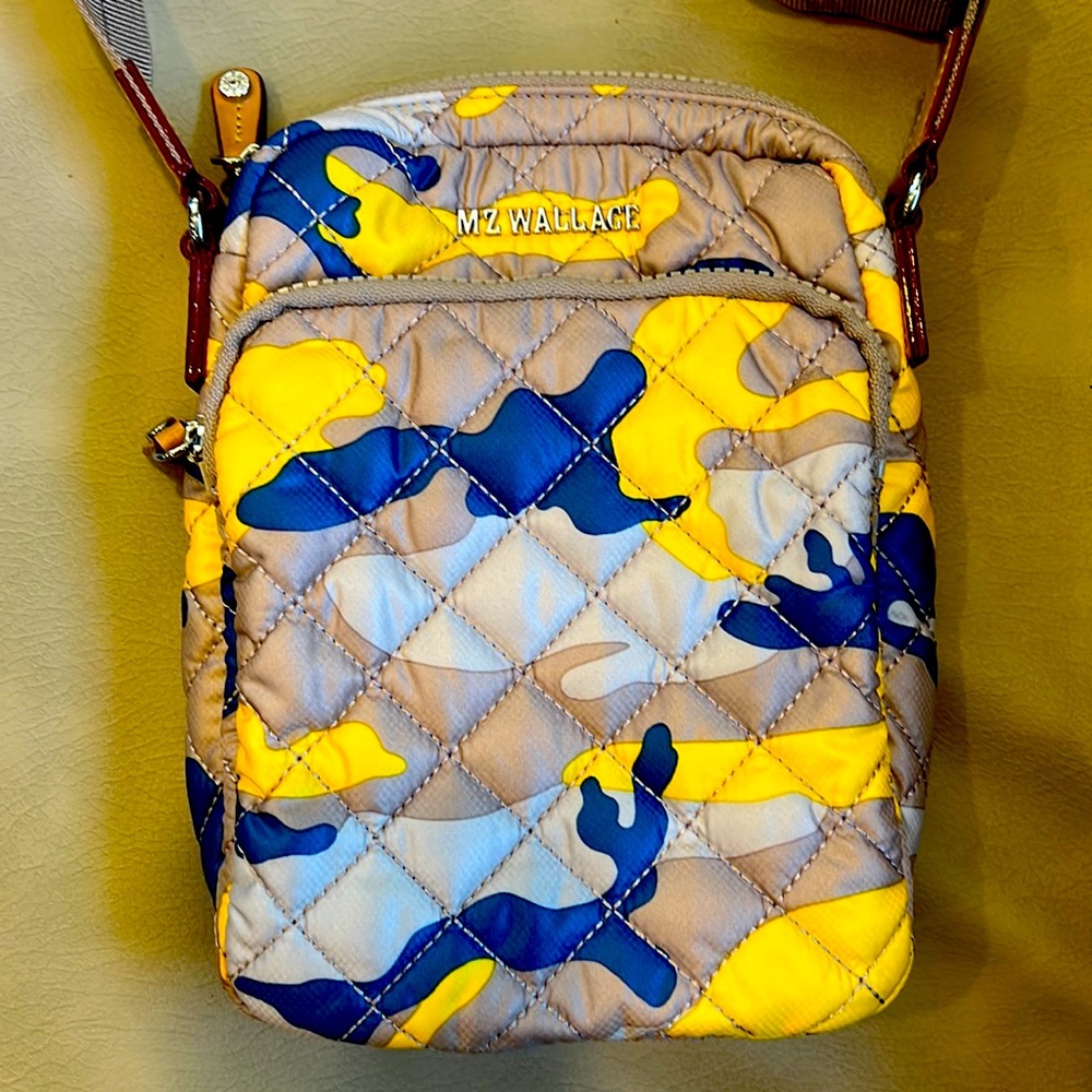 MZ Wallace Quilted Metro Spring Camo Crossbody